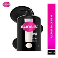 Sunsilk Radiant Black Shine Shampoo - 1 L