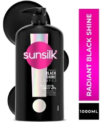 SUNSILK Radiant Black Shine Shampoo (1 L)