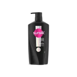 Sunsilk Radiant Black Shine Shampoo 650 ml || Infused with 3% VITA-GLOSS COMPLEX* || Gives Glass Shine Hair