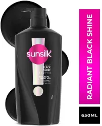 SUNSILK Radiant Black Shine Shampoo  (650 ml)