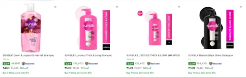 Image of Sunsilk Shampoo upto 60% Discount