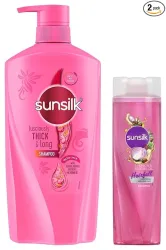 Sunsilk Thick & Long + Hairfall Shampoo Combo (650ml + 370ml)
