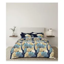 Super Soft Glace Cotton Elastic Double Bed Bedsheet with 2 Pillow Covers (Crib)
