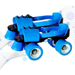 Skating Shoes - Roller Skates for Kids 6-12 with Auto Precision Ball Bearings, 50mm Anti Skid Vinyl Wheels, Toe Stoppers