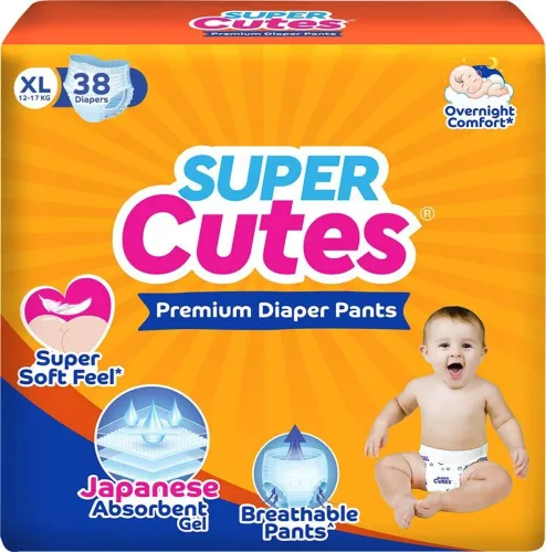 Image of Super Cute's Wonder Pullups Soft Feel Diaper Pant with Super Absorbent & Leak Lock Technology - XL (38 Pieces)