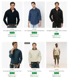 Superdry Mens Clothing & Accessories Upto 65% Discount