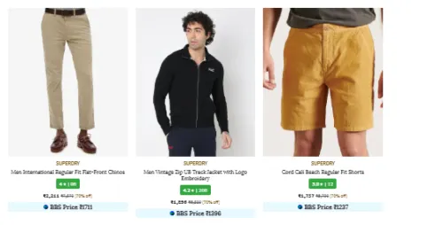 Image of Superdry Men's Clothing & Accessories Upto 70% Discount