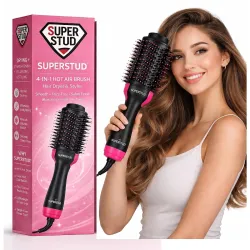 SUPERSTUD Hot Air Brush For Hair || Hair Dryer for Woman, Hair Straightener, Volumizer, Blow Dryer, Styling Professional 4 In 1 Blow Drying Hair Styler for All Hairstyle