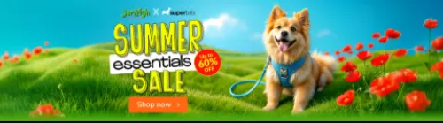 Image of Supertails Summer Essential Sale : Upto 60% off on Pet supplies