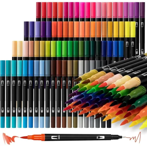 Image of SUPER TOY 80 Shades Dual Tip Brush Marker