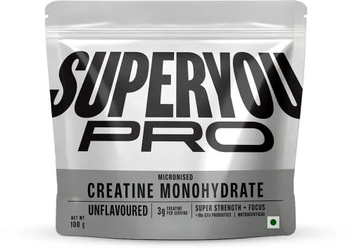Image of SUPERYOU Pro Creatine Monohydrate|33 Servings| Boosts Muscle Strength & Brain