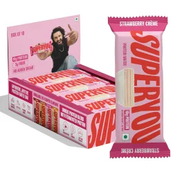 Superyou Strawberry Protein Wafer Bars (Pack Of 10)