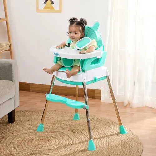 Image of Supples 3-in-1 Baby High Chair (Sea Green)