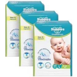 Amazon Brand - Supples Premium Baby Diaper Pants – 186 Count