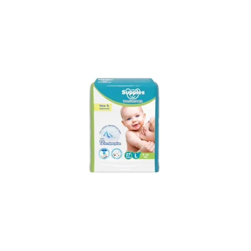 Image of Supples Premium Baby Diaper Pants (27 pcs, Large) 