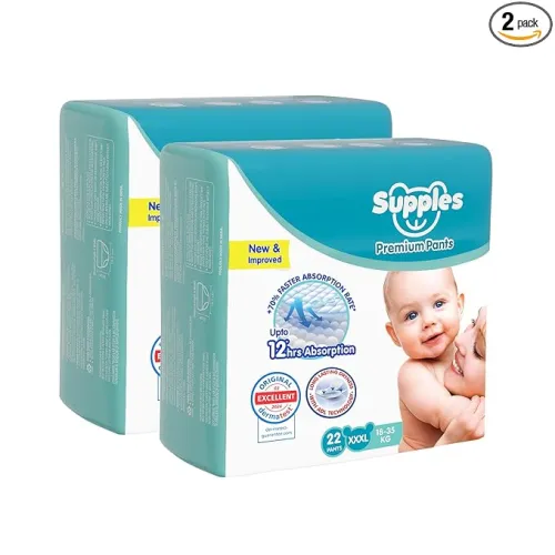 Image of Supples Premium Baby Diaper Pants (XXXL, 44 count)