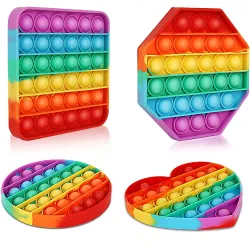 Supreme Deals® Puppet Pop It Fidget Toys, Push Pop Bubble Fidget Sensory Toy, Autism Special Needs Silicone Stress Relief Toy, Great Fidget Toy for Kids and Adults (Set of Any 4 pcs)