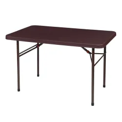 Supreme Furniture Swiss Blow Moulded Table (Brown, 1 Pc.) Plastic