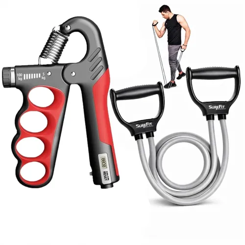 Image of SUREFIT Hand Grip Strengthener with Resistance Tube