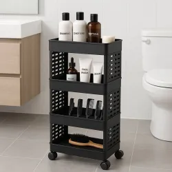 Surety for Safety 4 Compartments Plastic PP (Black)