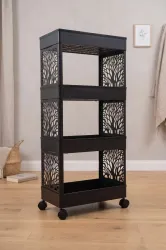 Surety for Safety Shelf Organizers (Black, Plastic)