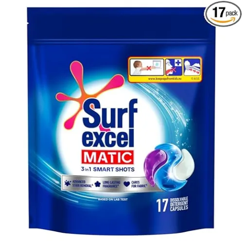 Image of Surf Excel Matic 3 in 1 Smart Shots 17 pcs