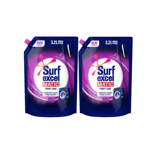 Image of Surf Excel Matic Front Load Liquid Detergent 3.2 L Refill (Pack of 2)