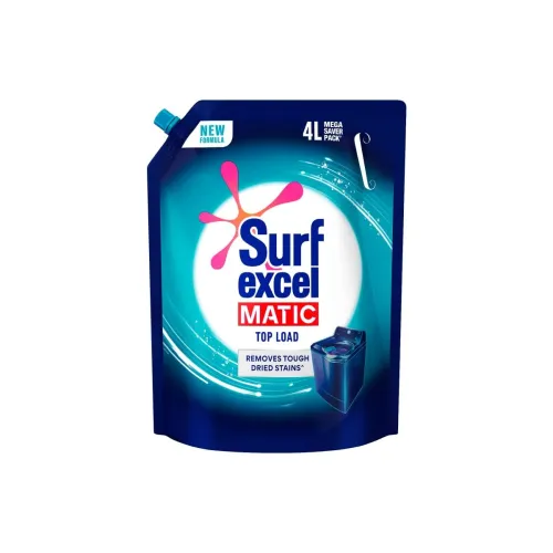 Image of Surf Excel Matic Top Load Liquid Detergent 4L Refill Pouch