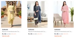 Surukh Kurta Sets Upto 90% Discount