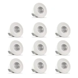 Surya 2W red LED ceiling spotlight (10-pack)