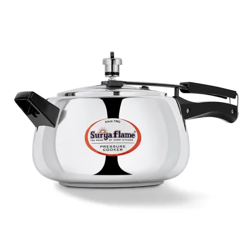 Image of SURYA FLAME 5 LITRE STAINLESS STEEL PRESSURE COOKER INNER LID