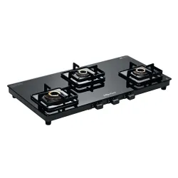 Surya Flame Lux Gas Stove 3 Burners | 5 Years Warranty | 3 Burner Gas Stove Glass Top, Stove 3 Burner, Cleaning