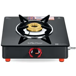 Surya Flame Single Burner Glass Top LPG Gas Stove