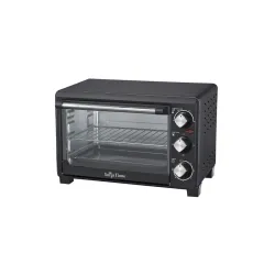 Surya Flame ZOLO 21 Ltr Oven Toaster Griller (OTG) - 21 litres, Black - with Rotisserie,Auto-Shut Off, Heat-Resistant Tempered Glass, Multi-Stage Heat Selection | Bake, Grill, Roast |