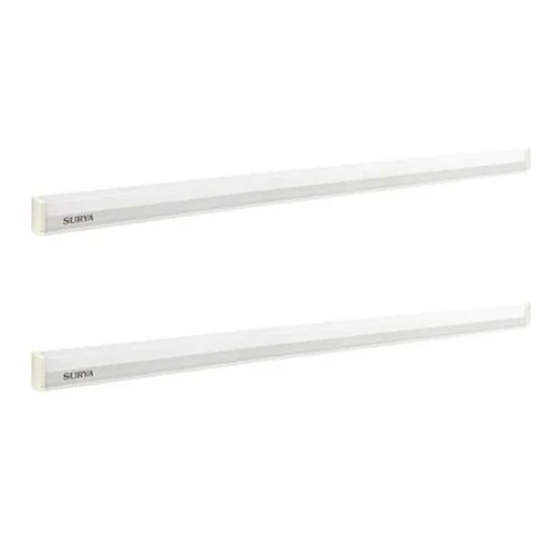 Image of Surya G-Line Eco 10 Watt LED Batten (Cool White, Pack of 2), Medium (Sur-G-LineEco-10w-pk2)