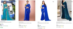 Suvali Fashion womens saree upto 79% discount