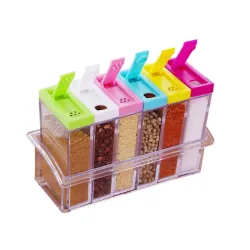 Suzec Mini Spice Jar 6 Pcs Set