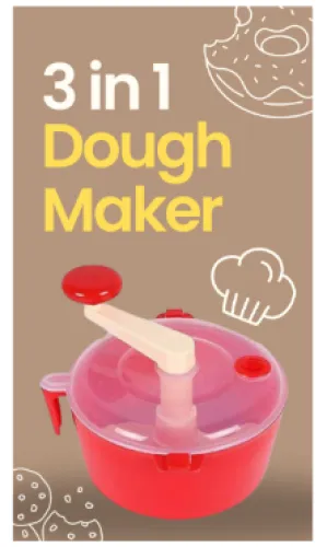 Image of Suzec Plastic Atta Dough Maker with Beater (Multicolor)