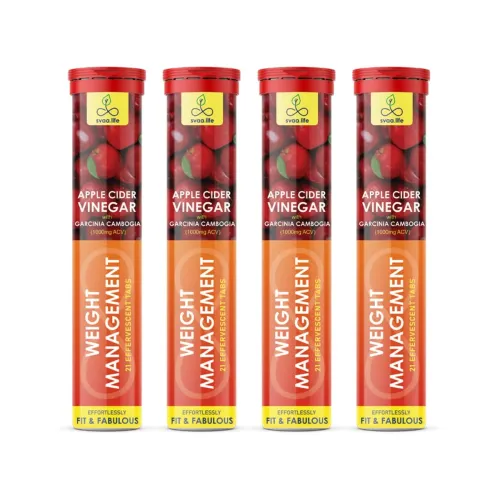 Image of svaa.life 1000mg Apple Cider Vinegar (ACV) Effervescent Tablets-Apple Flavour