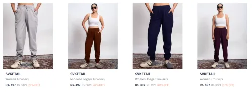 Image of Svketail Women's Trousers at minimum 87% Discount