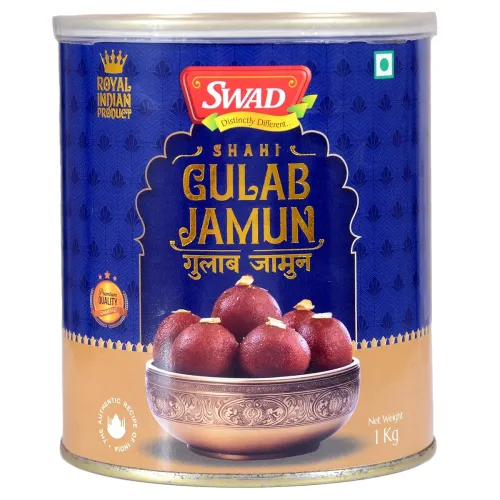 Image of SWAD Shahi Gulab Jamun 1kg Tin | Mouth-Watering Indian Mithai | Ready to Serve | 