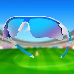 Swagify Sports Googles UV Protection Polarized Unisex Riding/ Cycling/ Running/ (White, Blue)