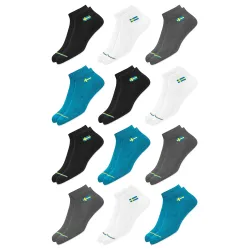 SWAGR 12 Pairs Solid Cotton Ankle Socks for Men Women, Pack of 12.