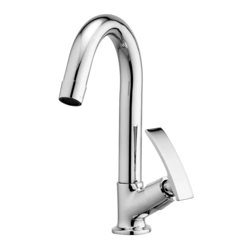 Image of Swan Neck Hot and Cold Kitchen Tap