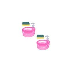 SWAPKART Plastic Pack of 2 Double Layer Soap Dispenser