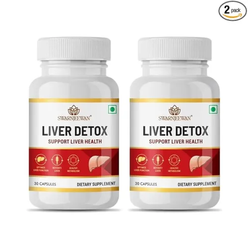 Image of Swarnjeewan Liver Detox, Ayurvedic medicine for Liver Detox & Healthy Liver - 2x30 Capsules
