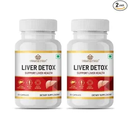 Swarnjeewan Liver Detox, Ayurvedic medicine for Liver Detox & Healthy Liver - 2x30 Capsules