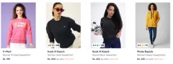 Sweaters & Sweatshirts For Women at minimum 82% Discount