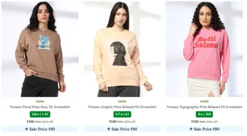 Image of Sweatshirt & Hoodies at minimum 70% Discount