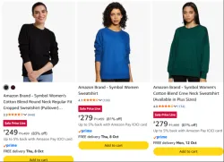 Sweatshirts at minimum 81% Discount